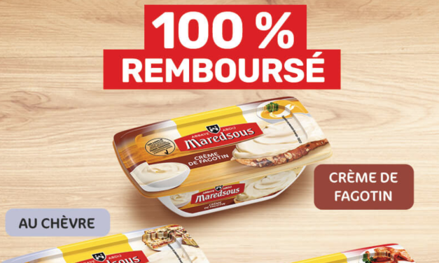 Fromage à tartiner Maredsous 100% remboursé