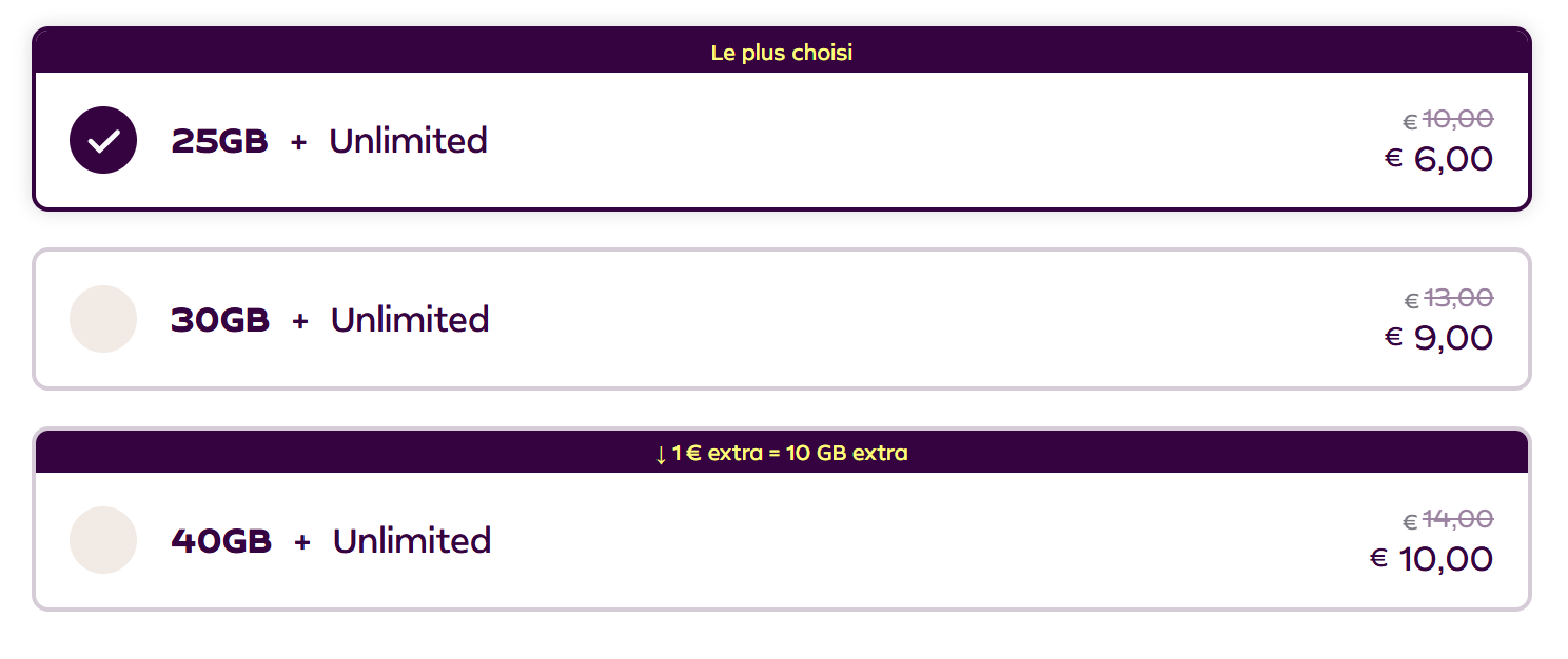 Les abonnements Yoin à tarif réduit