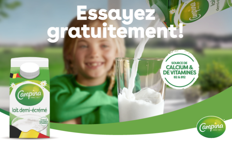 Tetrapack Campina 0,5L 100% remboursé