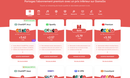 GamsGo : économisez sur tous vos abonnements