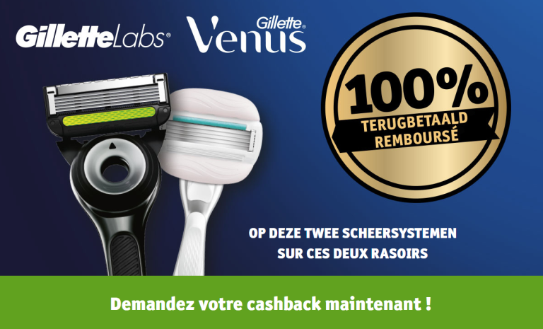 Un produit Gillette Labs ou Gillette Venus 100% remboursé