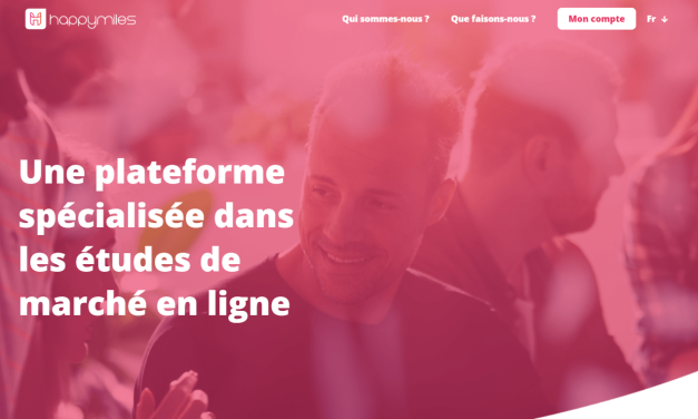Happymiles – le site de sondage belge qui rémunère