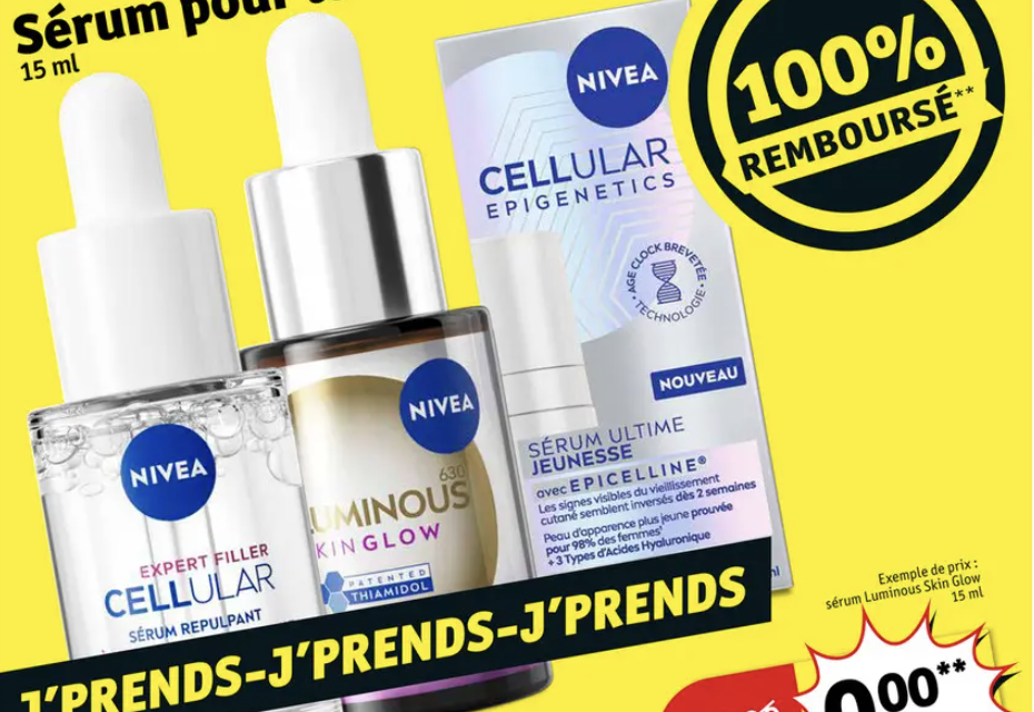Kruidvat – Serum Visage Nivea – 100% remboursé