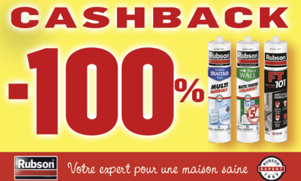 Mastic Rubson 100% remboursé