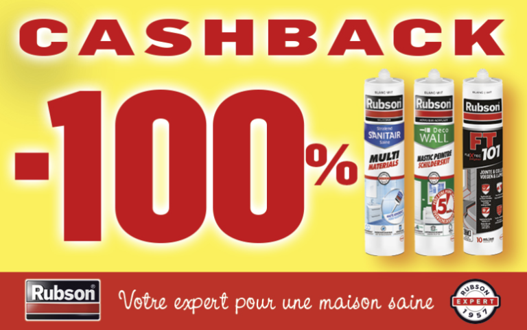 Mastic Rubson 100% remboursé