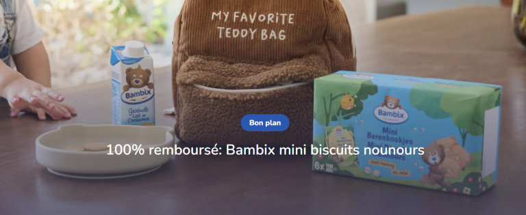 Biscuits Bambix ours au miel 100% remboursé chez Colruyt