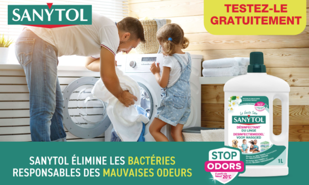 Sanytol Désinfectant du linge 100% remboursé chez Colruyt