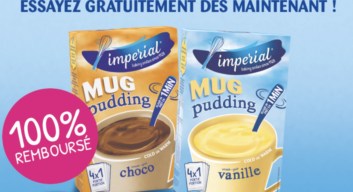 Imperial Mug Pudding 100% remboursé