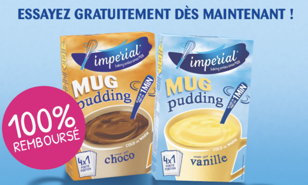 Imperial Mug Pudding 100% remboursé