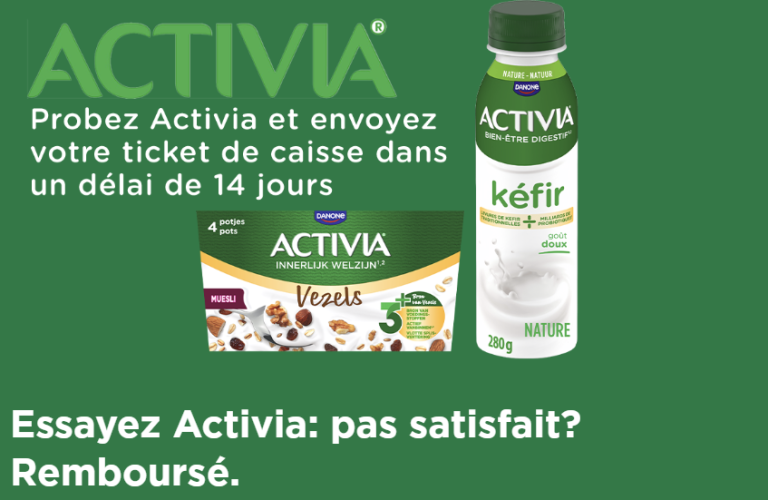 Activia 100% remboursé