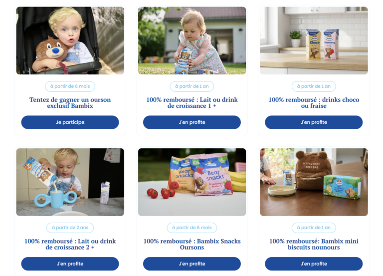 6 produits bébés 100% remboursés