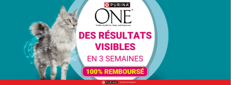 Purina One 100% remboursé