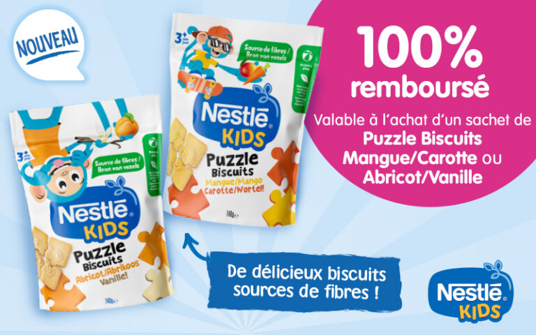 Puzzle Biscuits Kids 100% remboursé